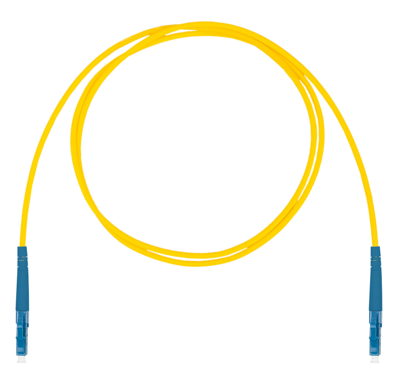 Шнур оптический коммутационный (патч-корд), LC-LC симплекс (simplex) OS2, нг(А)-HF, желтый, 3,0 м
