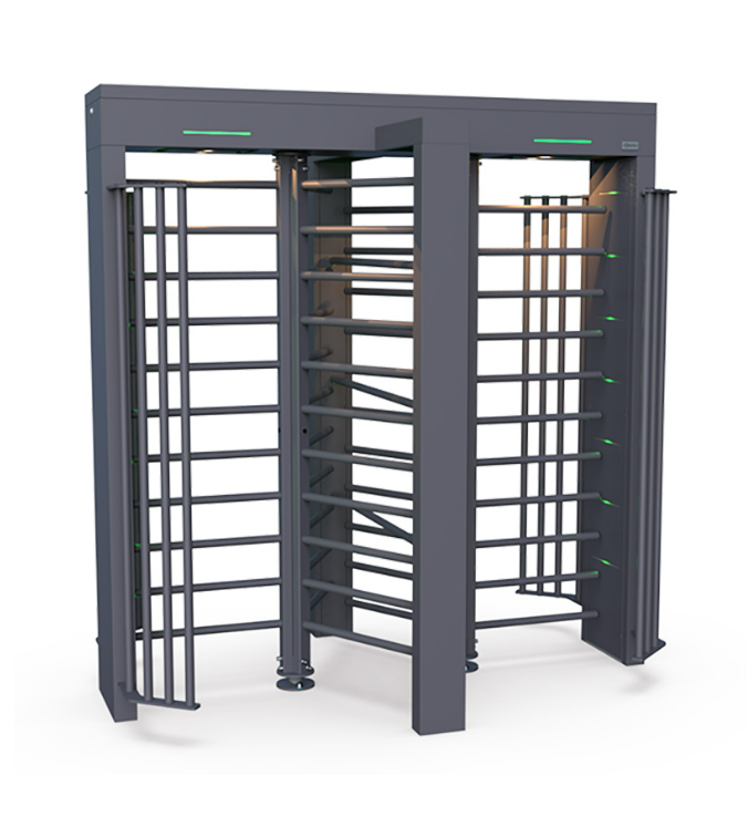 Моторизованный окрашенный полноростовой турникет с ротором из нержавеющей стали  QL-10 DP-GM