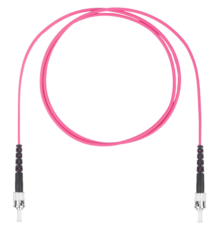 Шнур оптический коммутационный (патч-корд), ST-ST симплекс (simplex) OM4, нг(А)-HF, маджента, 0,5 м