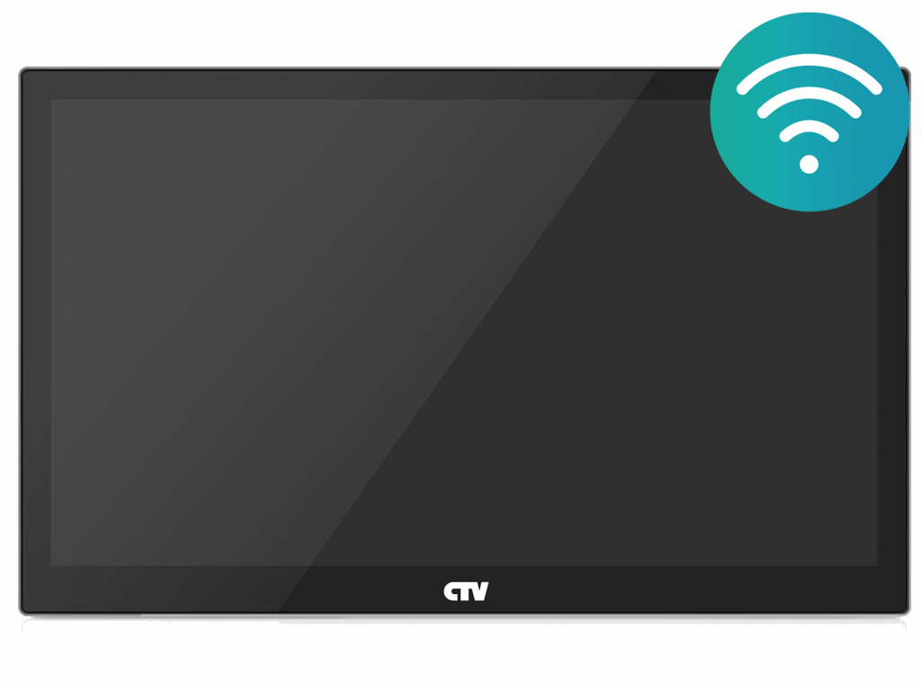 CTV-M5101 B (Black) (10", micro SD до 256Gb)  Монитор видеодомофона с технологией Touch Screen для управления работой и параметрами монитора , поддержка форматов AHD, TVI, CVI и CVBS, встроенный модуль Wi-Fi