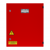 Болид ШПС-24 исп.22 красная дверь Шкаф с резервированным источником питания для монтажа средств пожарной автоматики