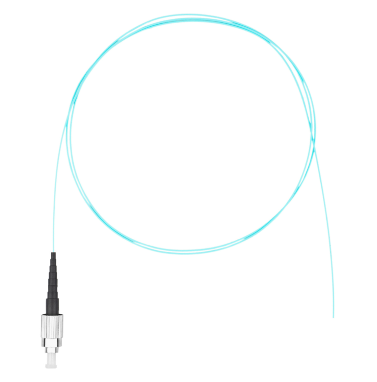 Шнур оптический монтажный (пигтейл), FC, OM3, нг(А)-HF, бирюзовый, 1,5 м