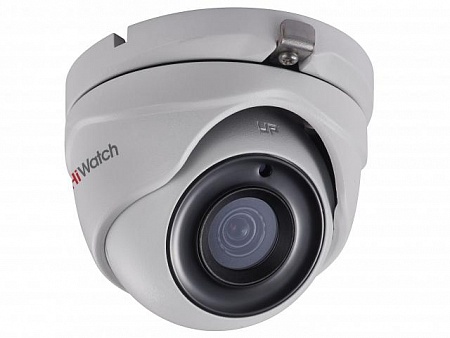 HiWatch DS-T503 (B) (2.8) 5Mp Уличная видеокамера, 1/2.5" CMOS, 85.5°, 2592x1944@20к/с, 2560x1440/1920x1080@25к/с, ИК-фильтр, 0.01 Лк@F1.2, OSD/DWDR/BLC/DNR/EXIR Smart ИК, видеовыход: 1хHD-TVI, EXIR-подсветка до 20м, DC12V±15%, 5Вт, -40 до +60°С, IP67