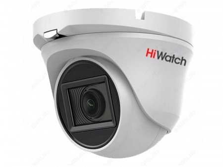 HiWatch DS-T803 (6) 8Mp Уличная видеокамера, 1/2" CMOS, 46°, 3840х2160@12.5к/с, 2560x1440/1920x1080@25к/с, ИК-фильтр, 0.01 Лк@F1.2, OSD/DWDR/BLC/DNR/HLC/EXIR Smart ИК, видеовыход: 1хHD-TVI/AHD/CVI/CVBS, EXIR-подсветка до 30м, DC12V±25%, 2.9Вт, -40 до +60°