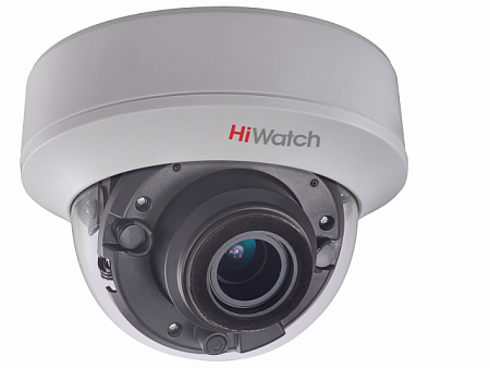 HiWatch DS-T507 (C) (2.7-13.5) 5Mp Купольная видеокамера, 1/2.5" CMOS, 95.7°-29.1°, 2592x1944@20к/с, 2560x1440@25к/с, ИК-фильтр, 0.01 Лк@F1.2, DNR/DWDR/EXIR Smart ИК/OSD-меню, видеовыход: 1хHD-TVI, EXIR-подсветка до 40м, DC12V±15%, 4.5Вт, -20 до +45°С