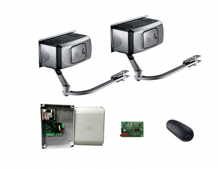 CAME "COMBO Classico F1000 KIT TW" Комплект автоматики для распашных ворот со створками до 4м/800кг, интенс. 30%, в составе: привод 001F1000 (2шт), блок управления 002ZF1N, приемник 001AF43S, брелок 001TW2EE